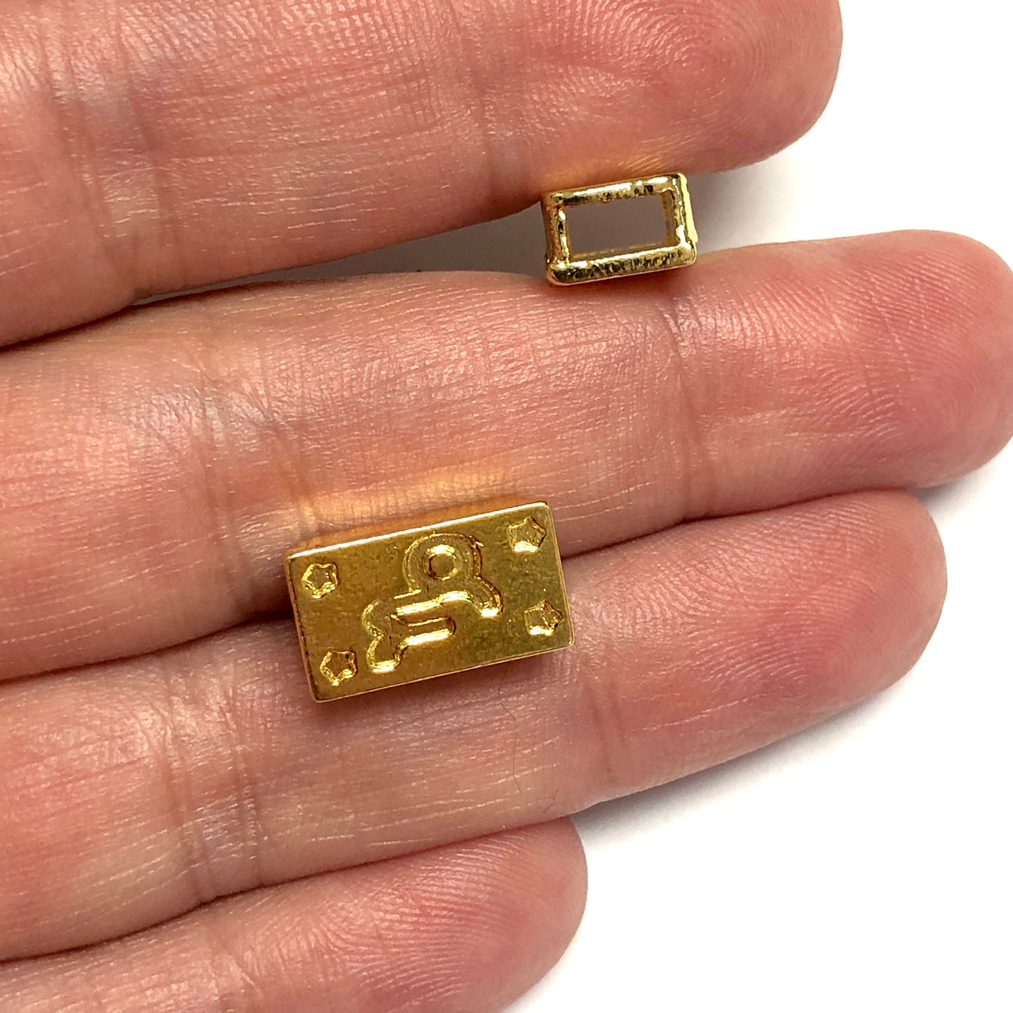 Altın Kaplama Dikdörtgen Burç Kiti