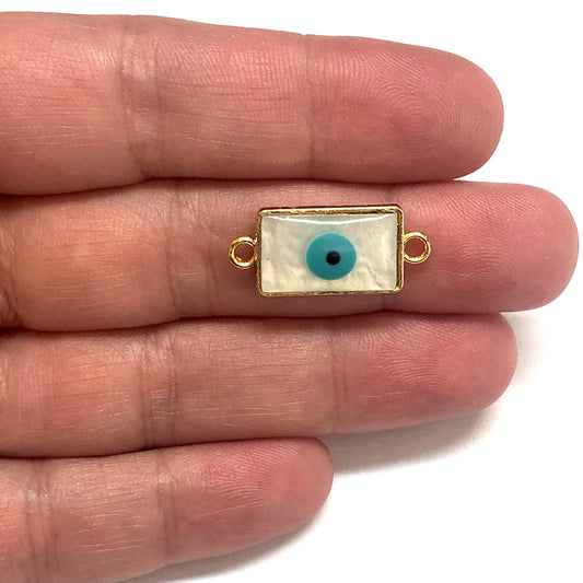 Altın Kaplama Sedef Nazar Bileklik Aparatı - 1