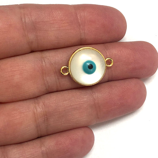 Altın Kaplama Sedef Nazar Bileklik Aparatı - 3