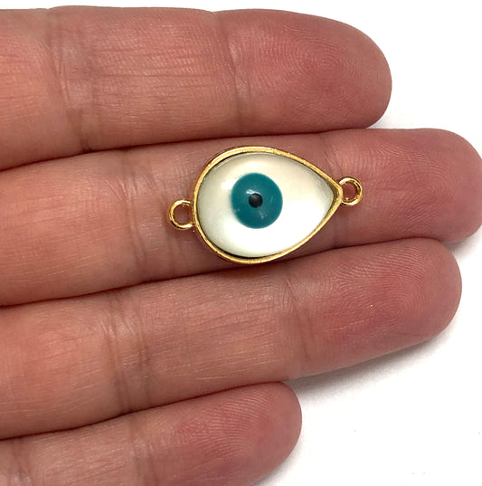 Gold Plated Evil Eye Bracelet - 6