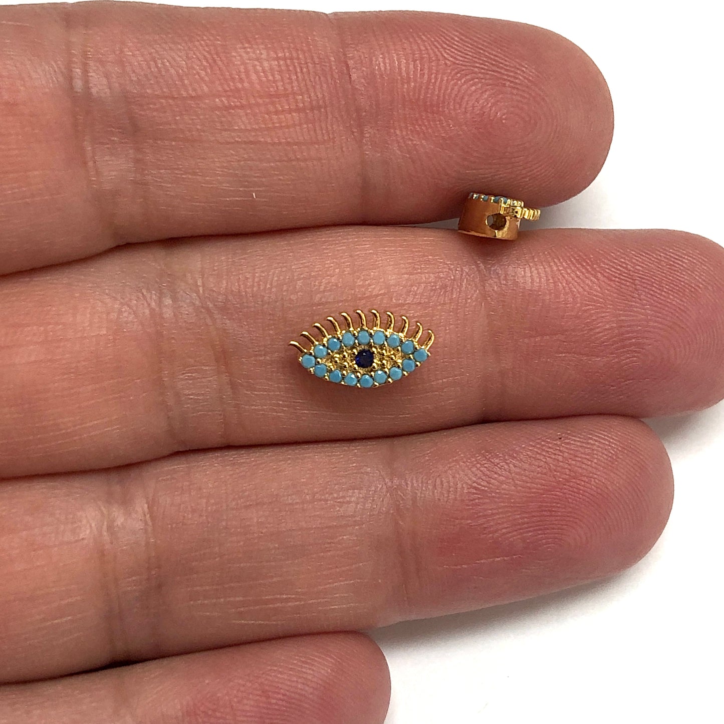 Vergoldeter farbiger Zirkon-Stein-Abstandshalter – 2