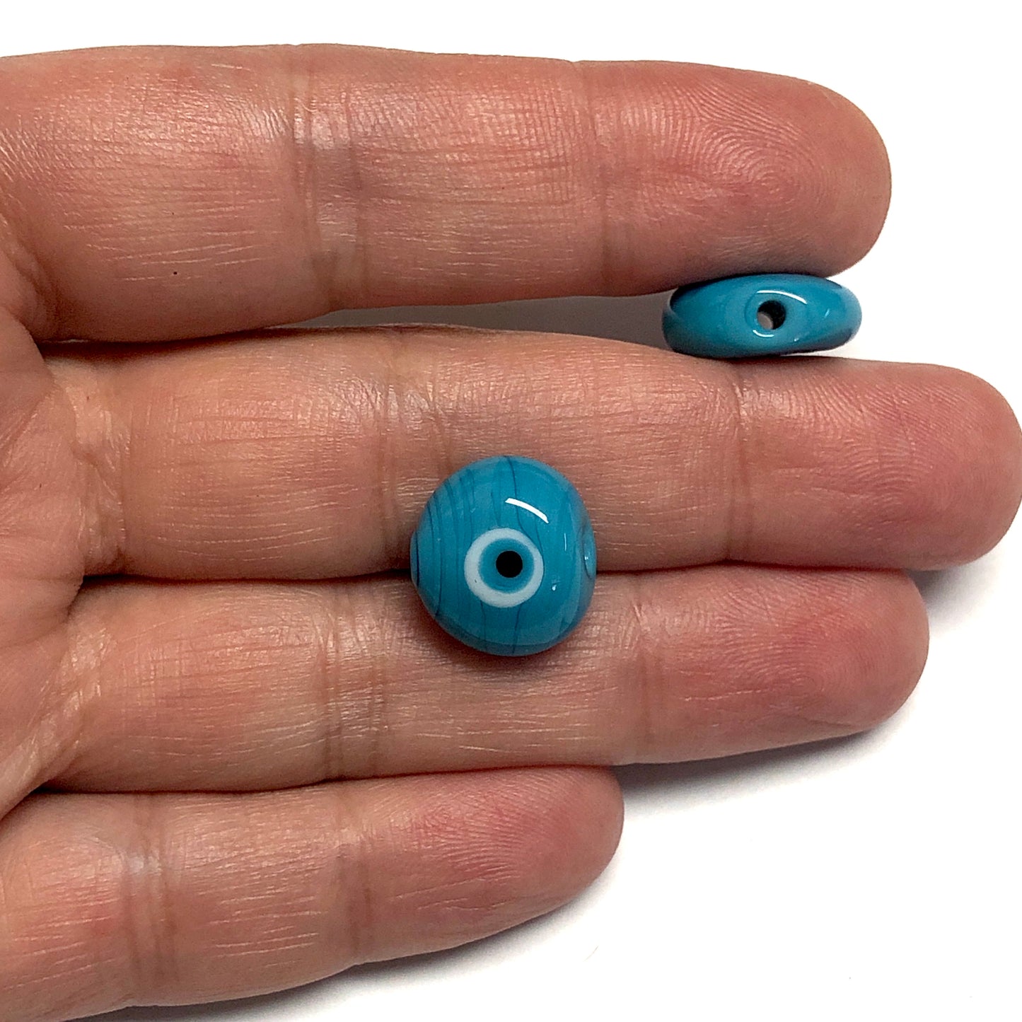 Murano Cam Nazar Göz Boncuğu-Mavi