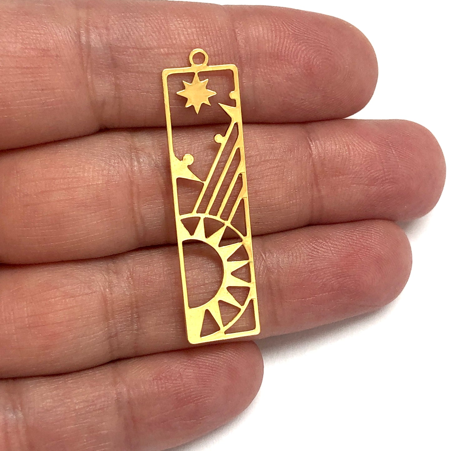 Altın Kaplama Lazer Kesim Kolye Ucu