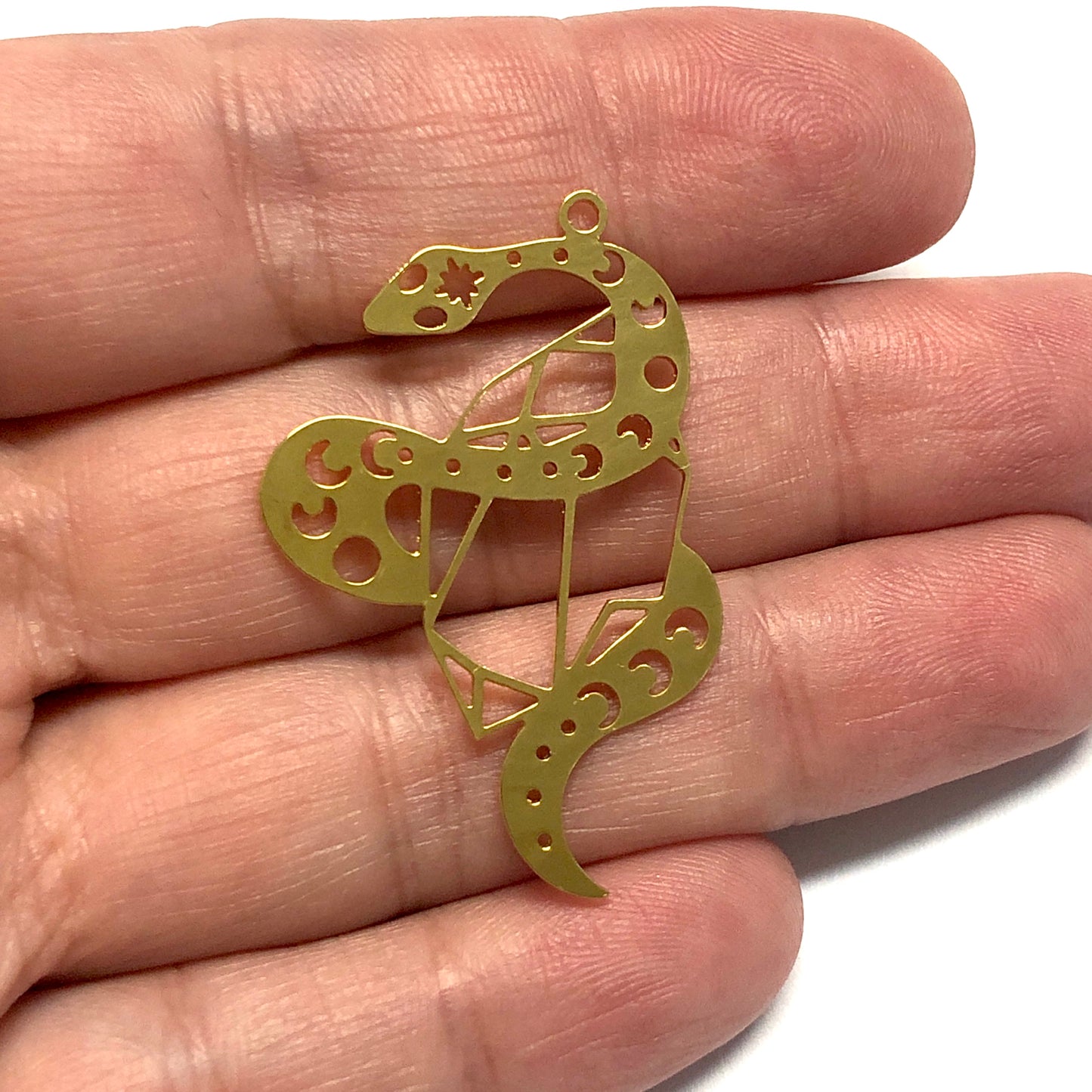 Altın Kaplama Lazer Kesim Kolye Ucu