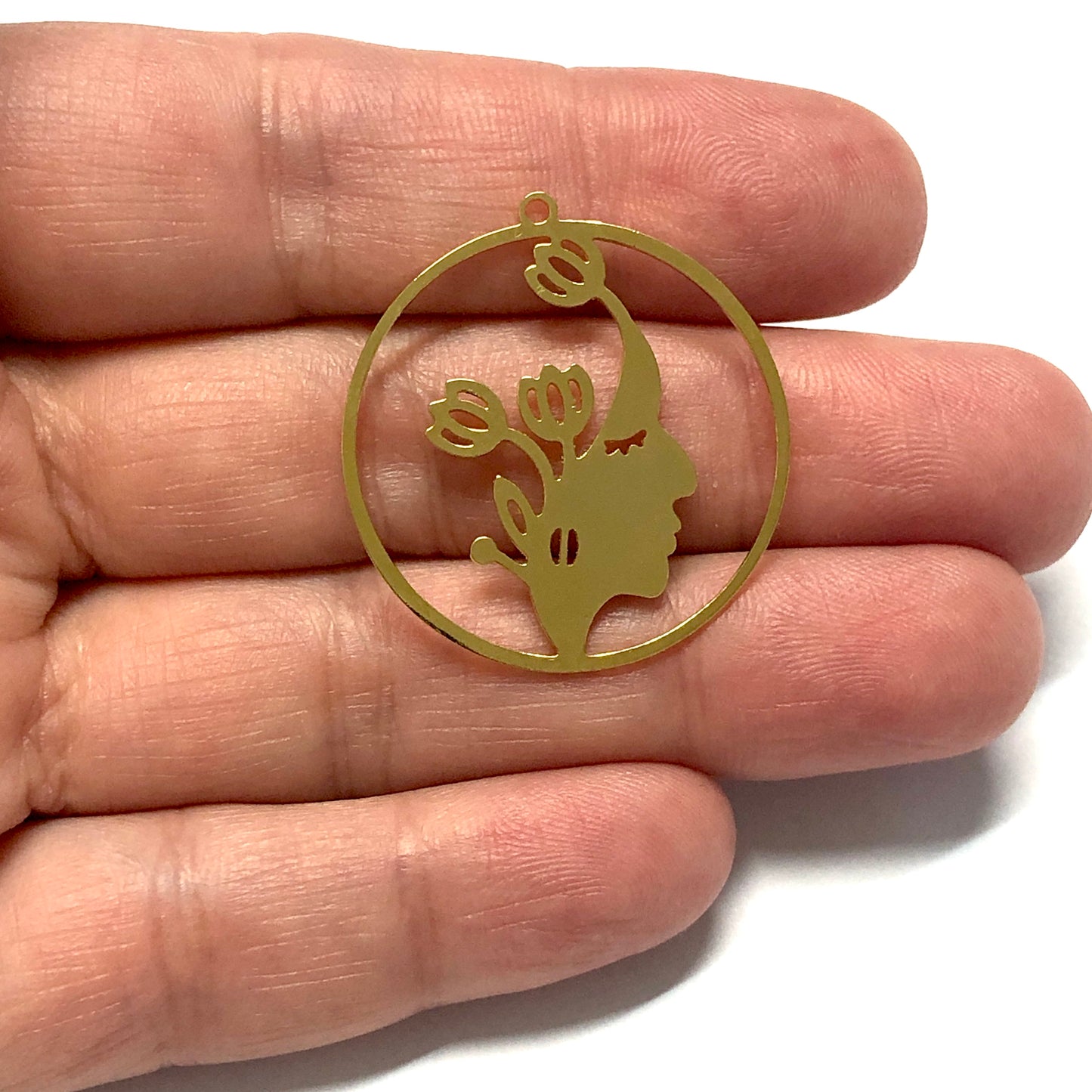 Gold Plated Large Size Colorful Zircon Stone Earring Apparatus