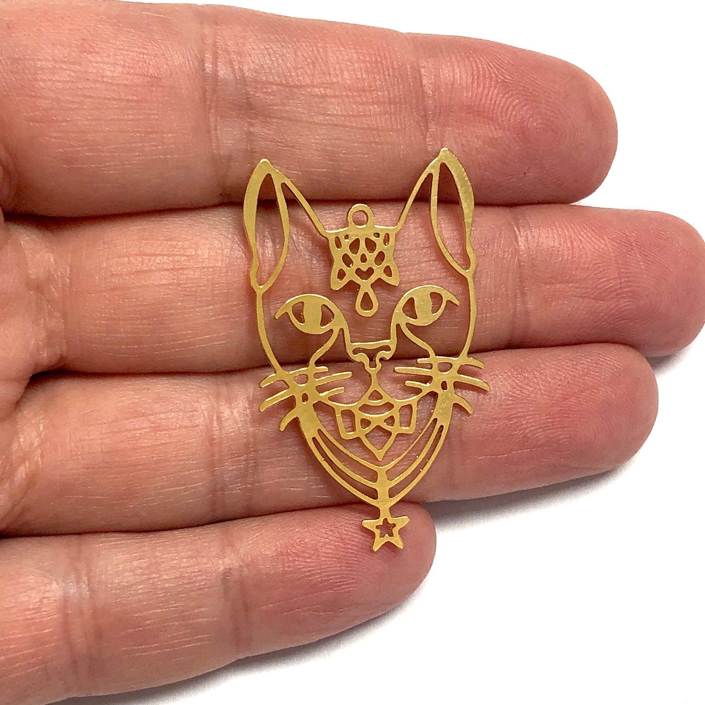 Altın Kaplama Lazer Kesim Kolye Ucu