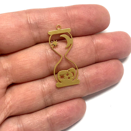 Altın Kaplama Lazer Kesim Kolye Ucu