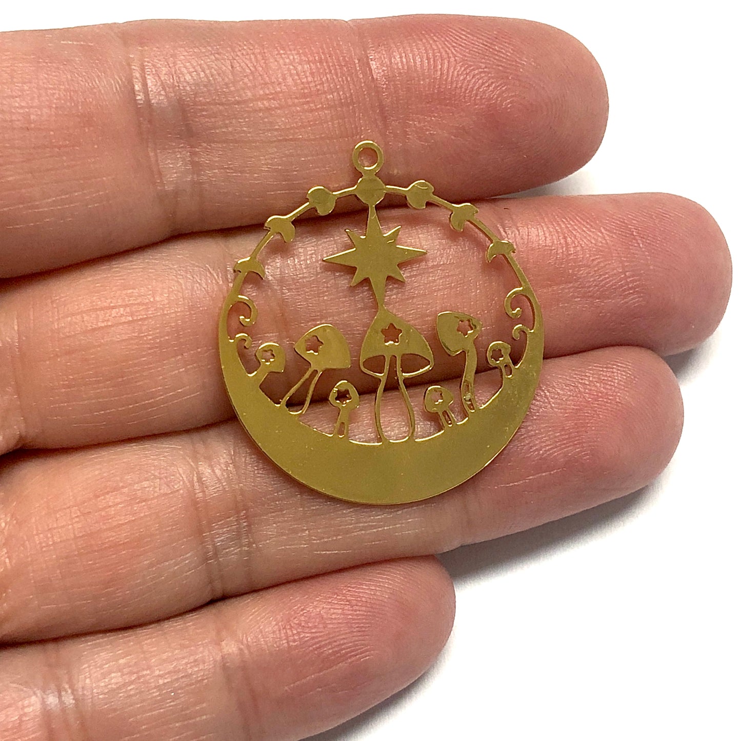 Altın Kaplama Lazer Kesim Kolye Ucu