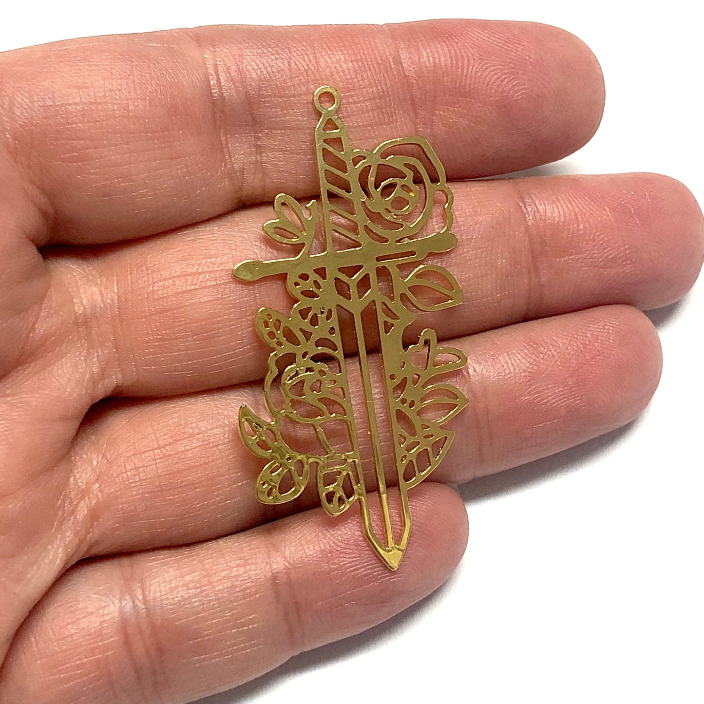 Altın Kaplama Lazer Kesim Kolye Ucu