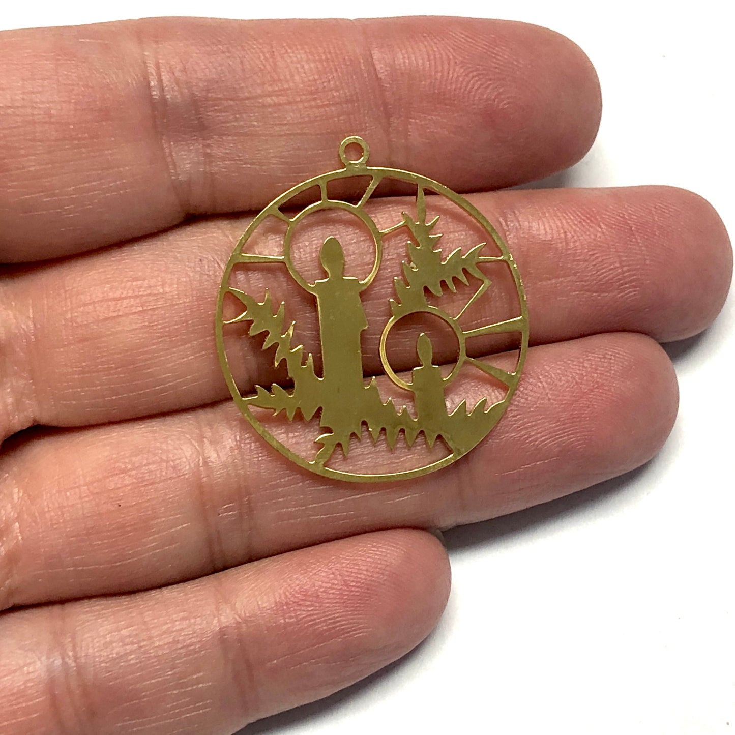 Altın Kaplama Lazer Kesim Kolye Ucu