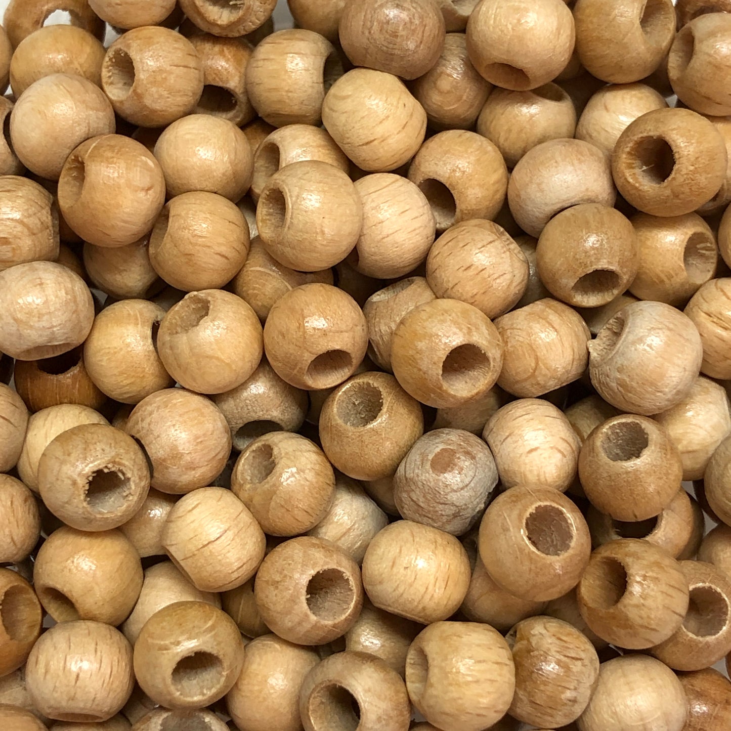 Holzperle 8mm 26 - Braunes rohes Holz