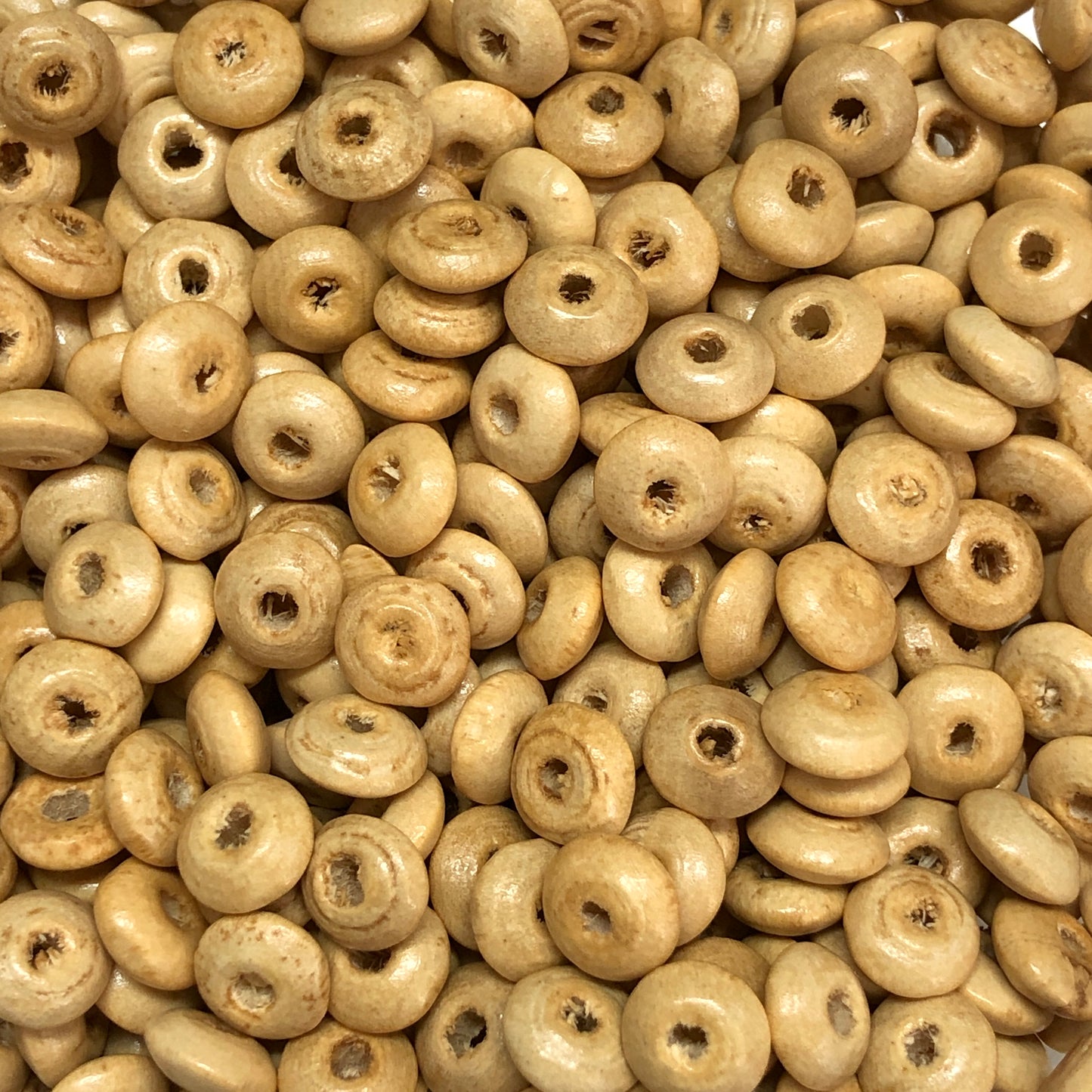 8mm Ufo Wood Beads 11 - Raw