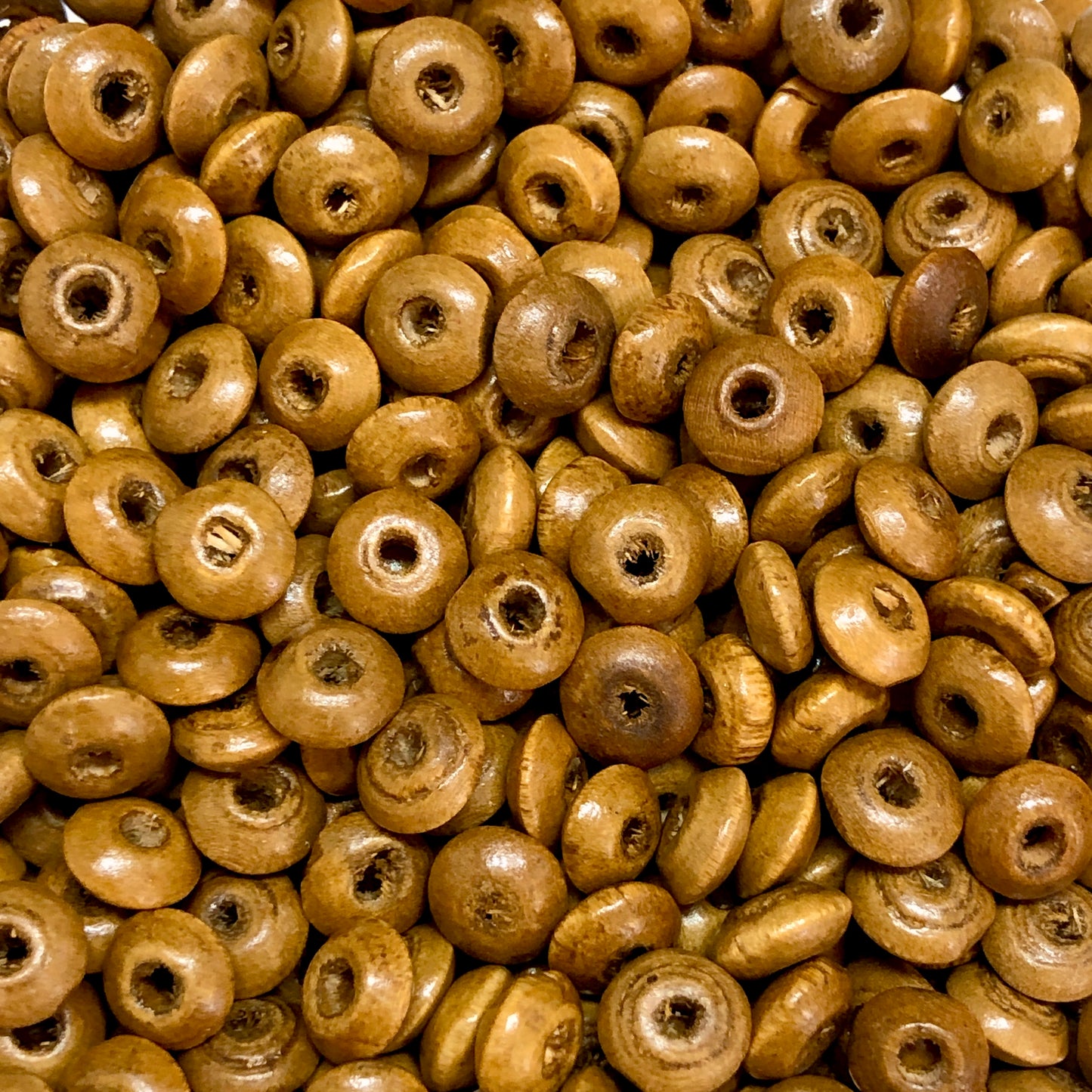 8mm Ufo Wood Beads 12 - Camel