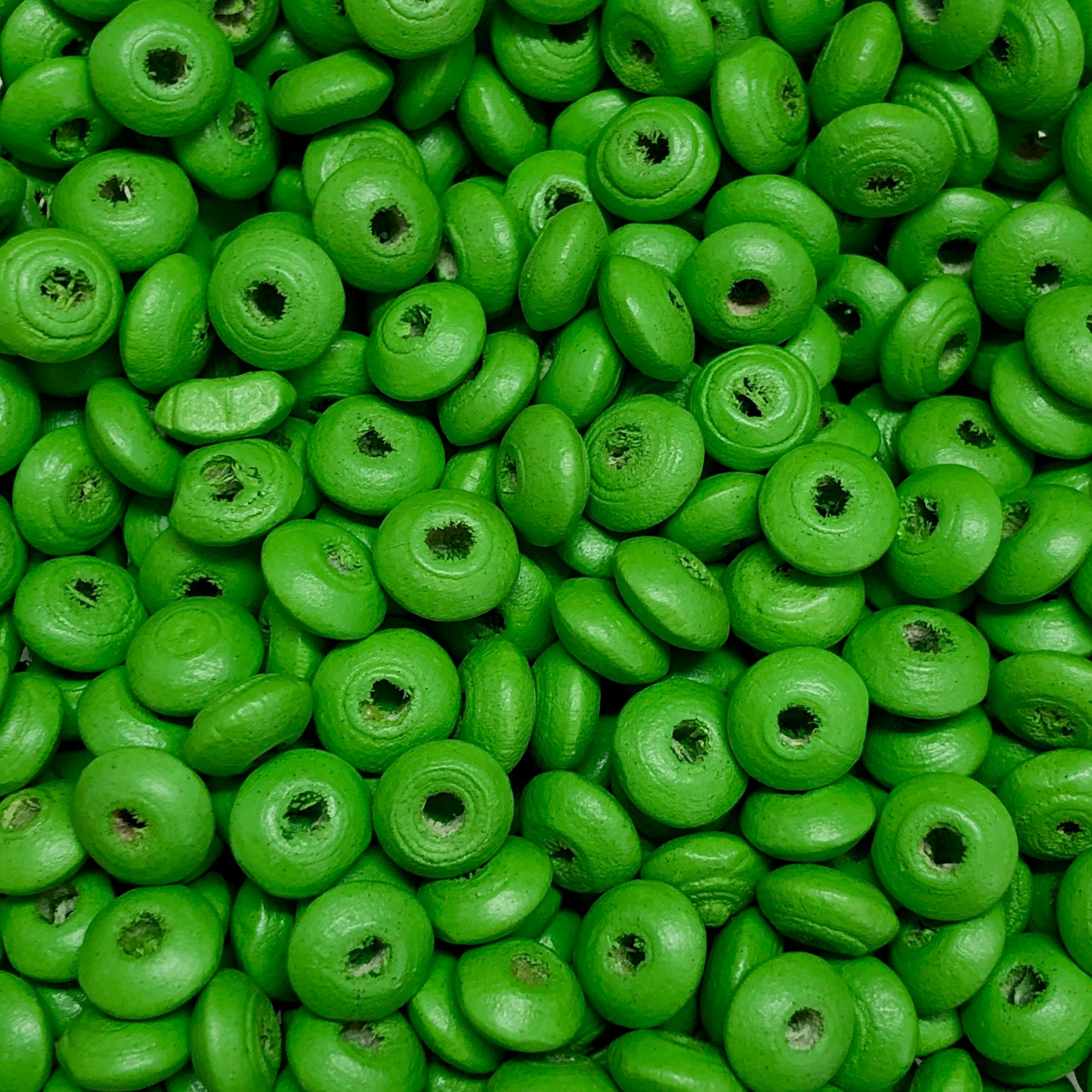 8mm Ufo Ahşap Boncuk 21 - Çimen Yeşili