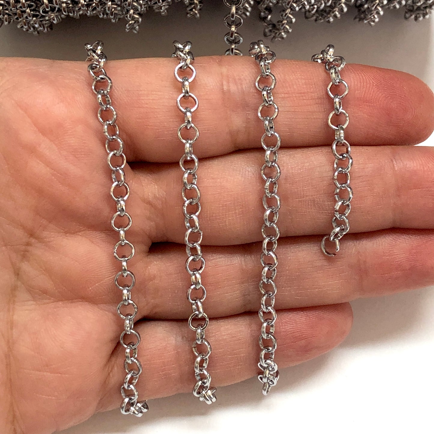 Rodyum Kaplama 4,2mm Doc Zincir