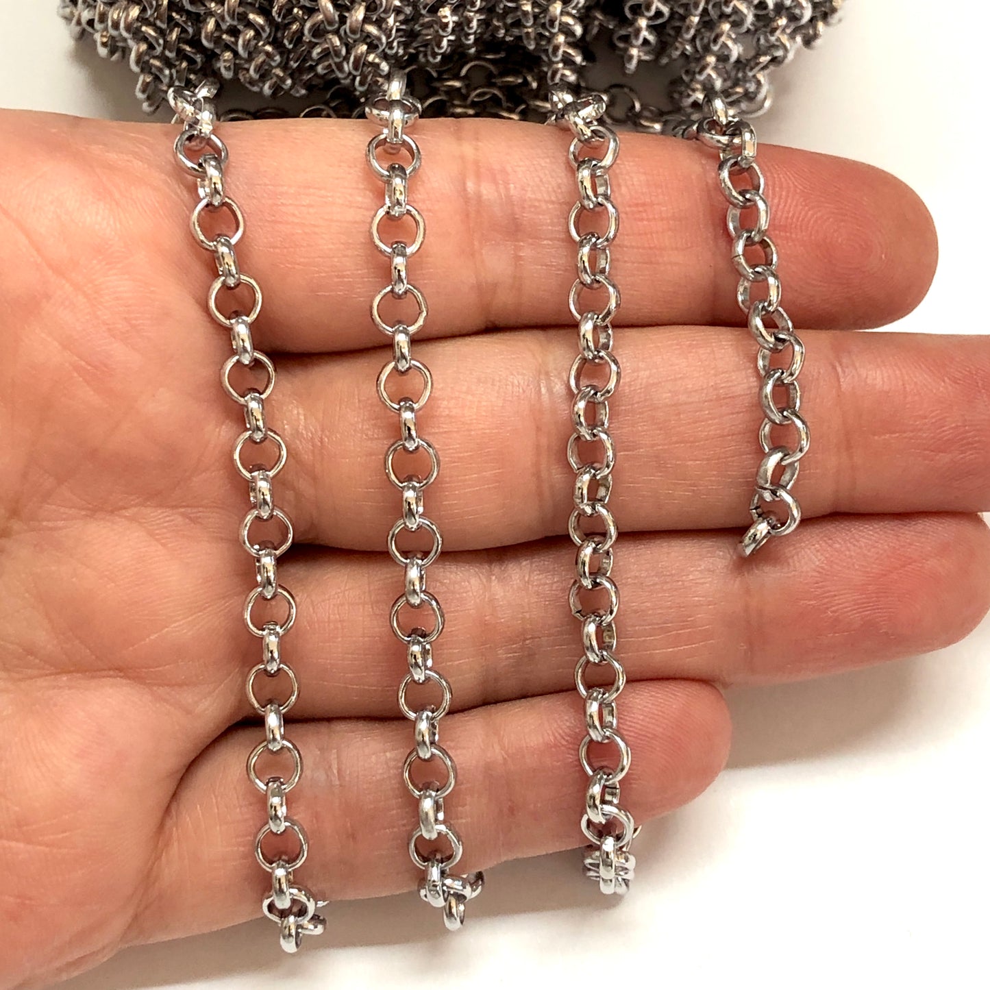 Rodyum Kaplama 5mm Doc Zincir