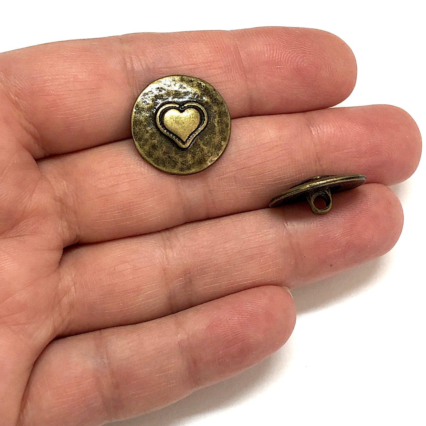 Vergoldeter Wickelarmbandknopf - 3