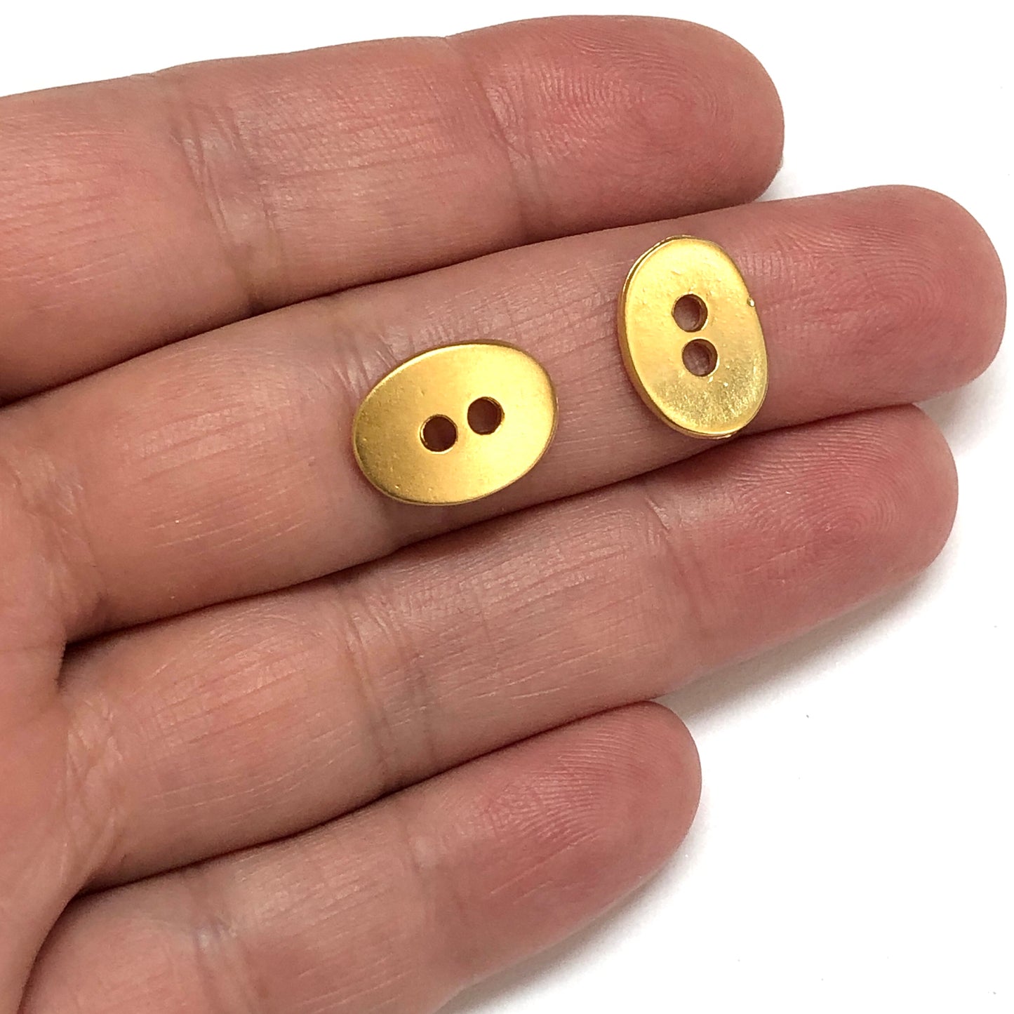 Gold Plated Wrap Bracelet Button - 1