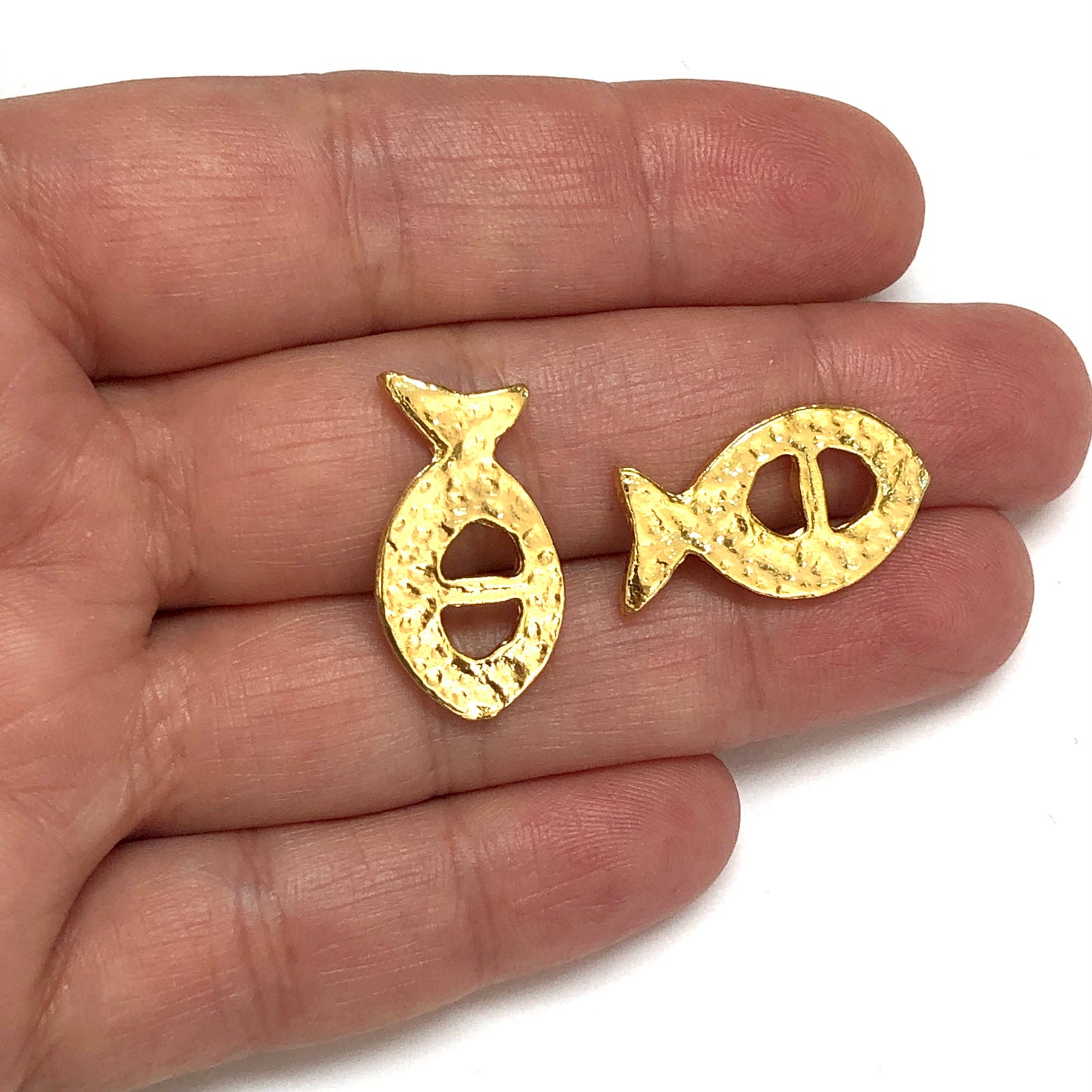 Shiny Gold Plated Wrap Bracelet Button - 3