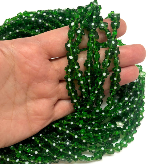 Murano Cam Çiçek - Zümrüt