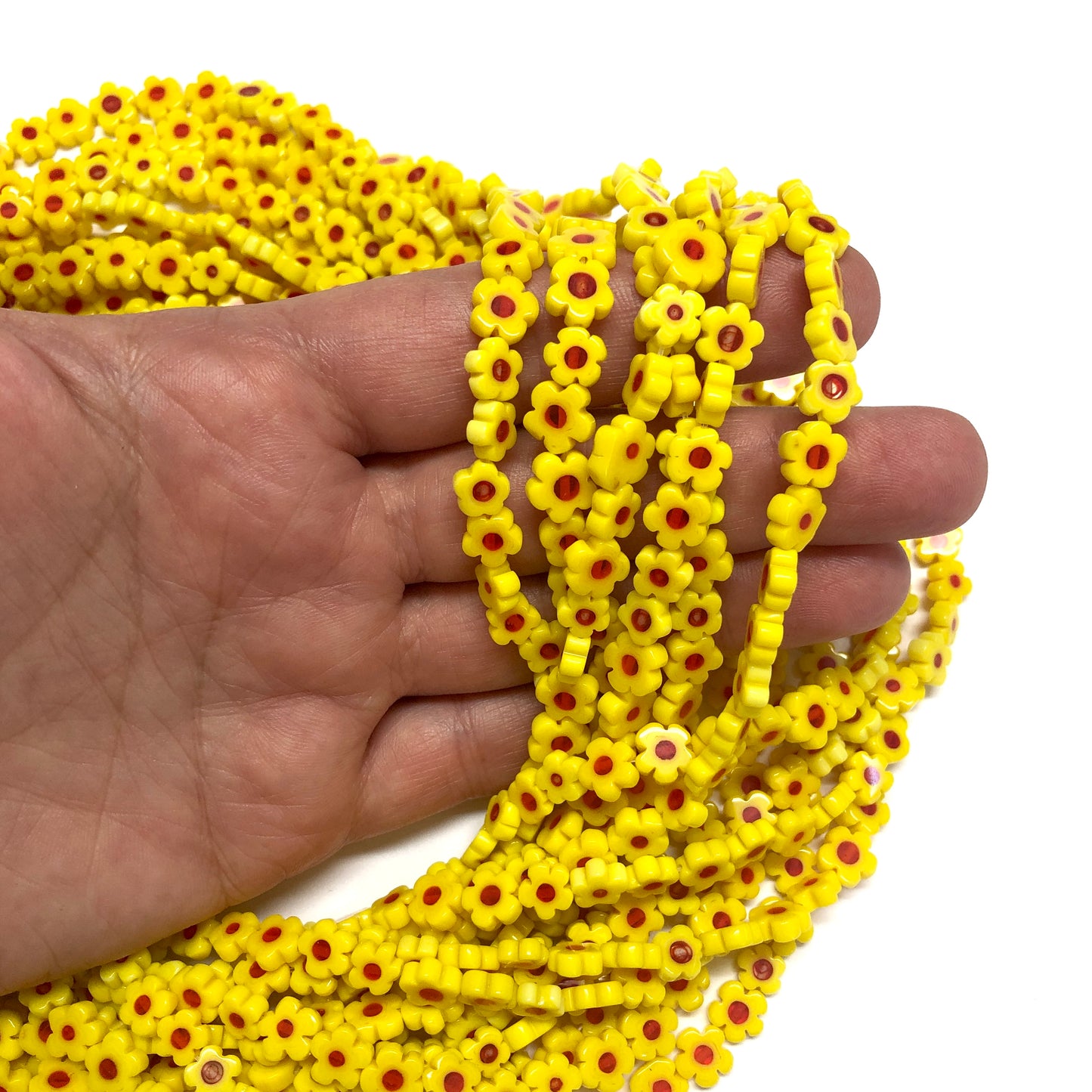 Murano Cam Çiçek - Sarı - 1