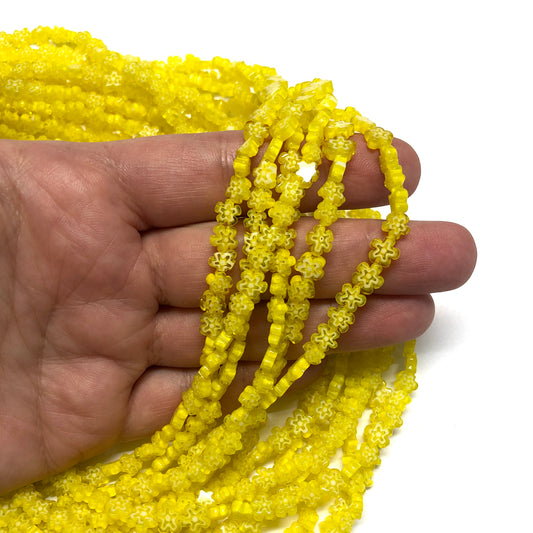 Murano Cam Çiçek - Sarı - 2