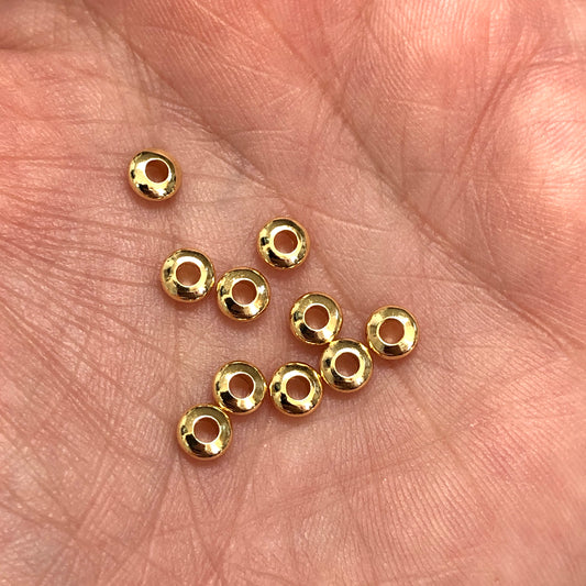 Altın Kaplama 2x4mm Rondel Ara Aparat