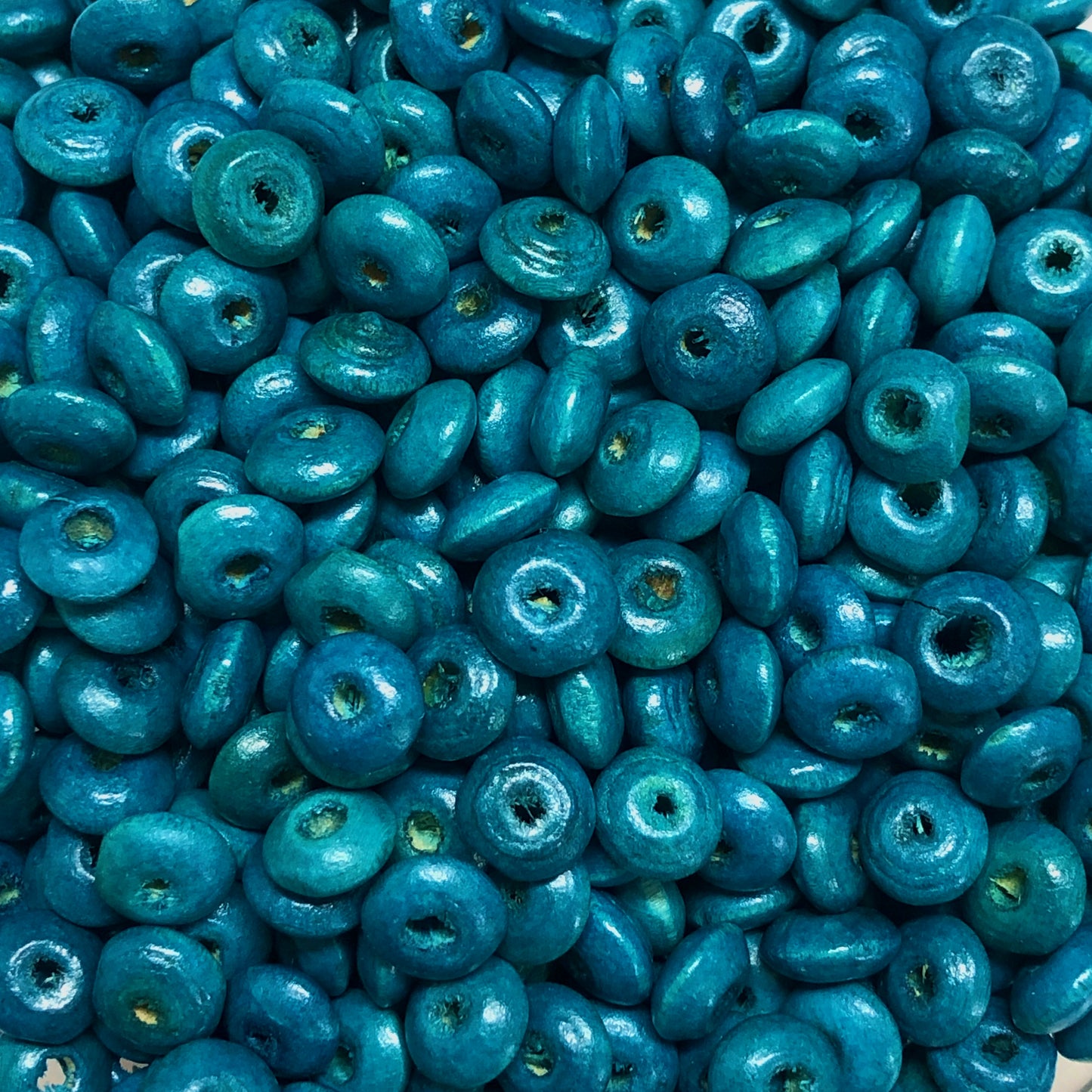 8mm Ufo Wood Beads 24 -