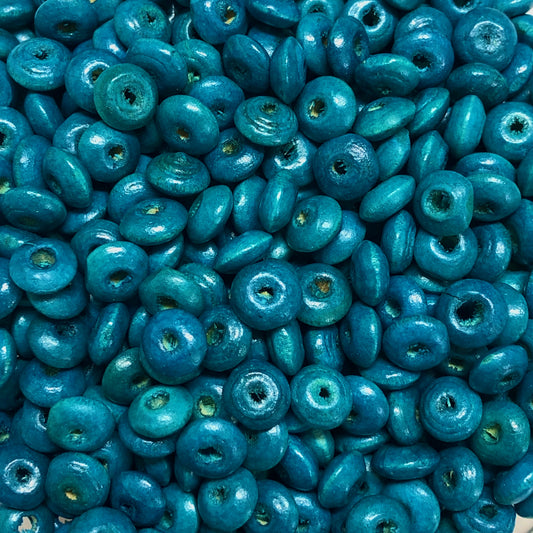 8mm Ufo Wood Beads 24 -