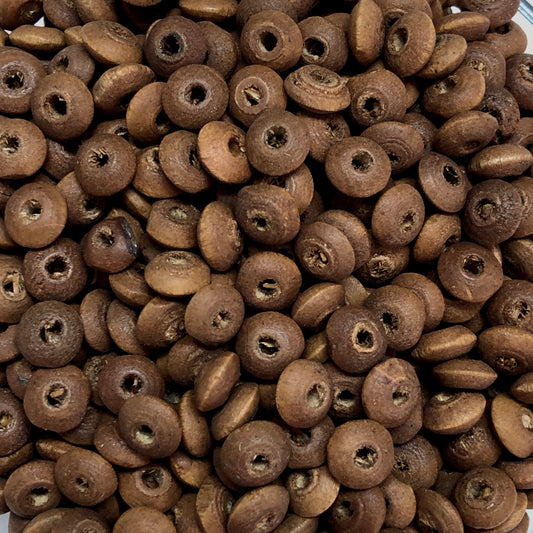 8mm Ufo Wood Beads 25 -