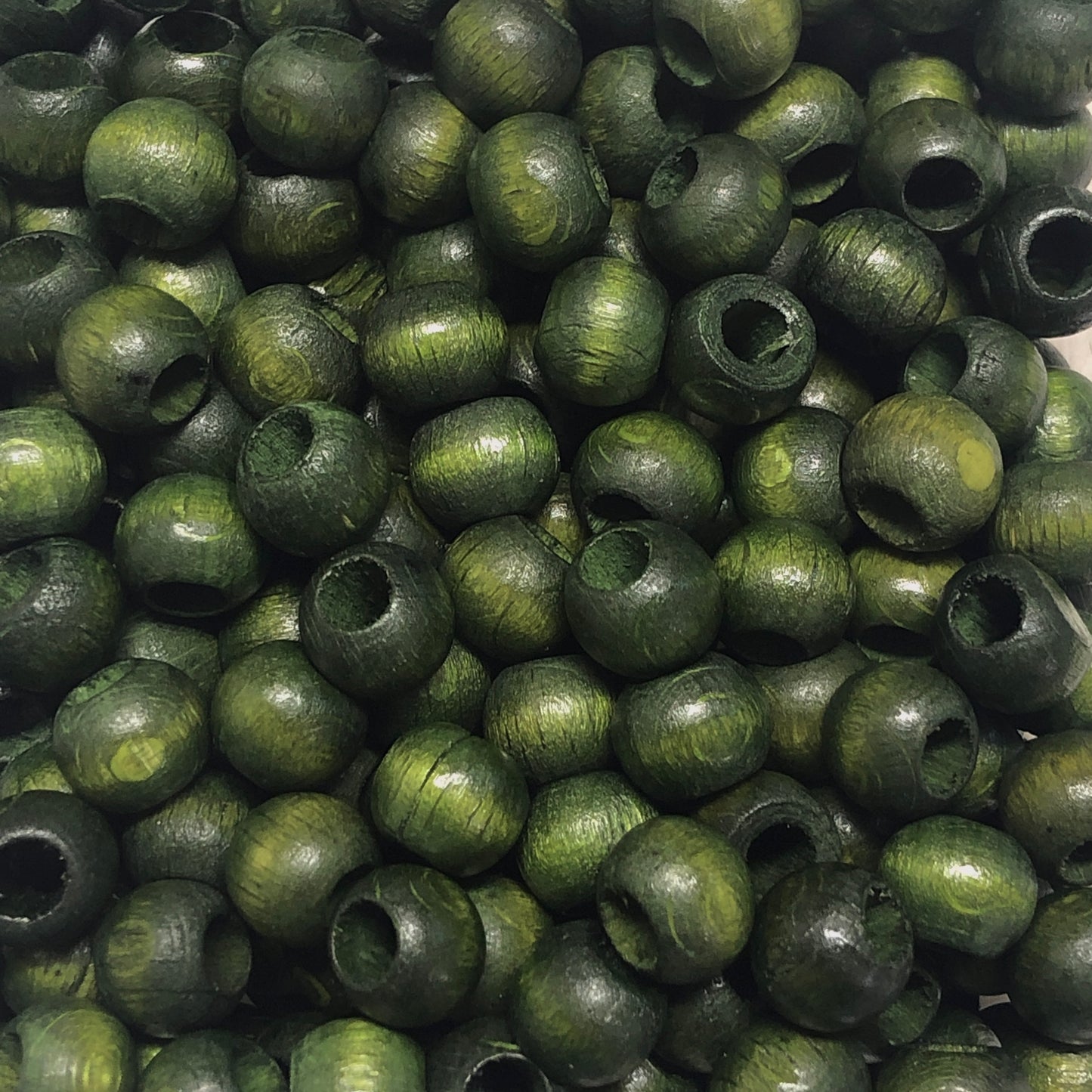 10mm Geniş Delikli Ahşap Boncuk - 17