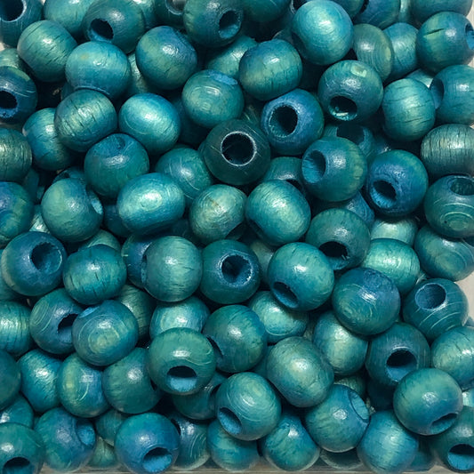 10mm Geniş Delikli Ahşap Boncuk - 24