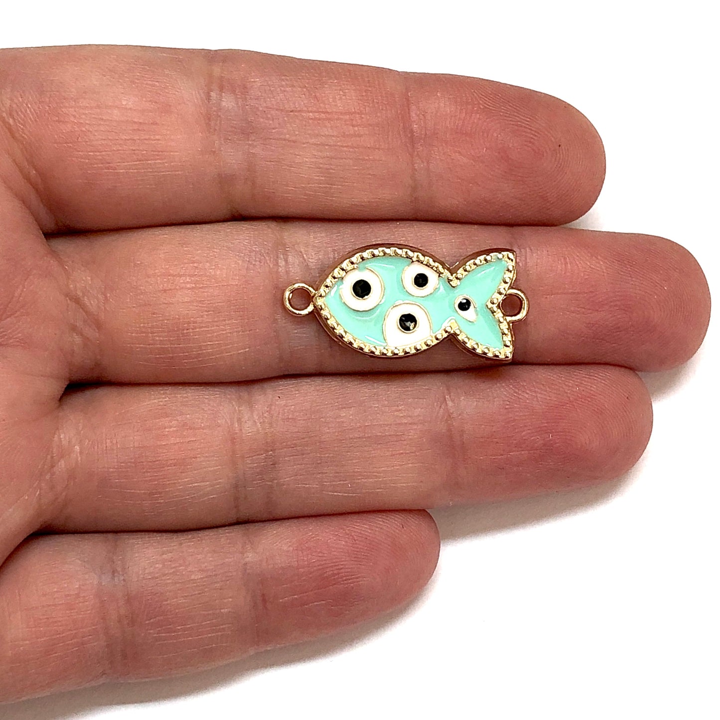 Altın Kaplama Mineli Balık Bileklik Aparatı - Mint