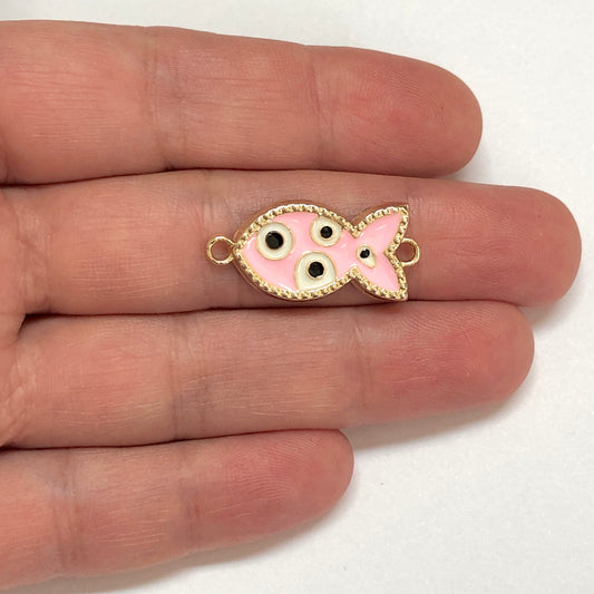 Altın Kaplama Mineli Balık Bileklik Aparatı - Pembe