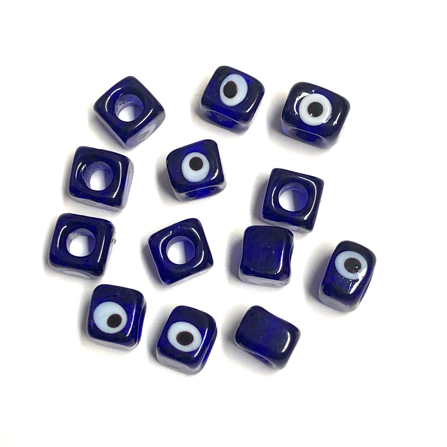 Murano Küp Nazar 10mm - Lacivert