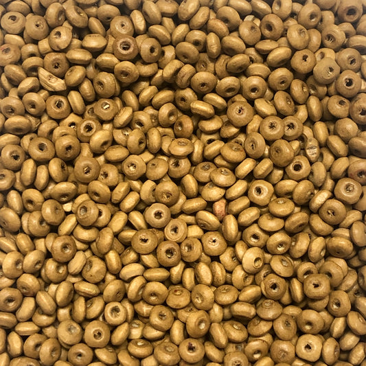 4mm Ufo Ahşap Boncuk - 19 - Camel