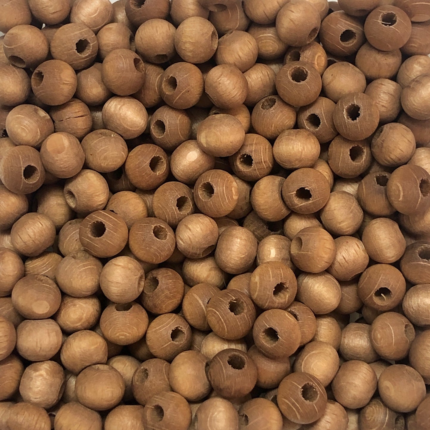 10mm Mat Ahşap Boncuk - 3 Taba Rengi