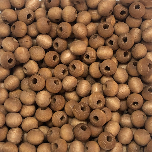 10mm Mat Ahşap Boncuk - 3 Taba Rengi