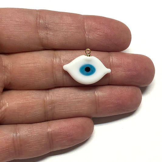 Murano Cam Nazar - Beyaz