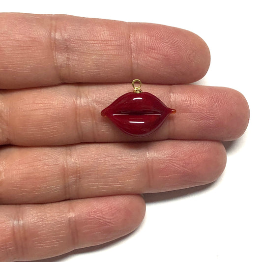 Murano Cam Dudak - Kırmızı