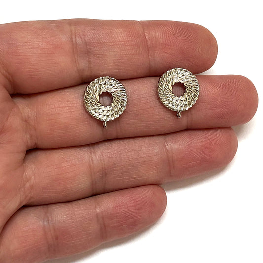 Rodyum Kaplama Dekorlu Küpe Aparatı