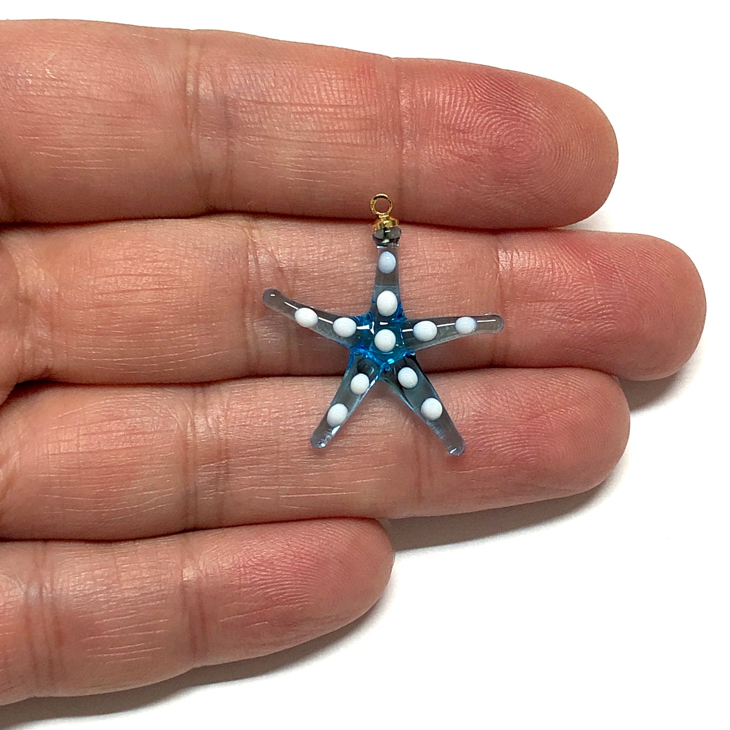 Murano Cam Deniz Yıldızı - Mavi