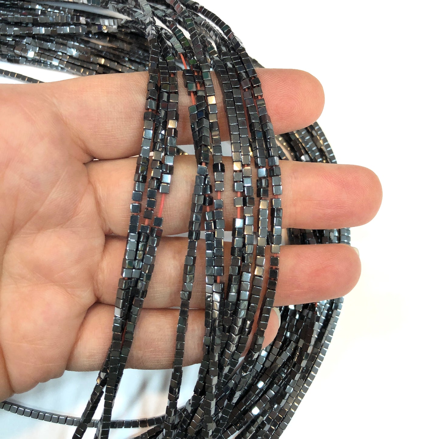 2mm Küp Hematit - Antrasit