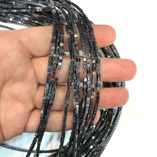 2mm Küp Hematit - Antrasit