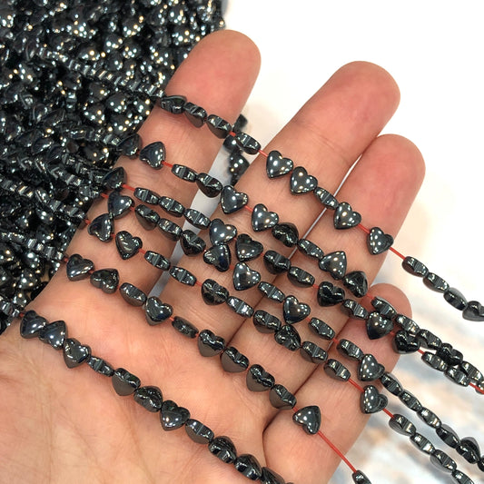 6mm Kalp Hematit - Antrasit