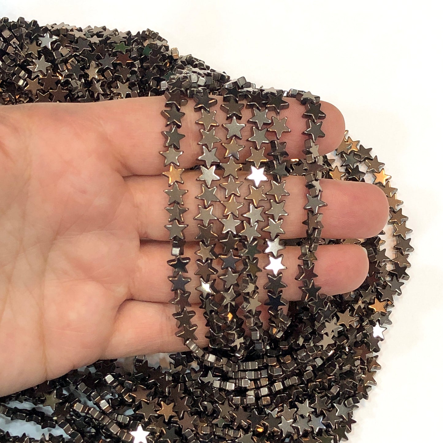 6mm Yıldız Hematit - Antik