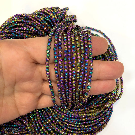 3mm Fasetli Hematit - Ebruli