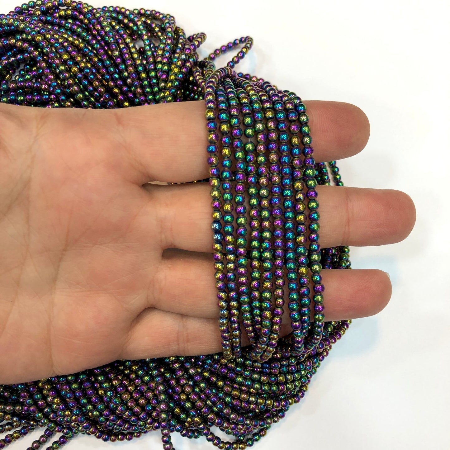 3mm Yuvarlak Hematit - Ebruli