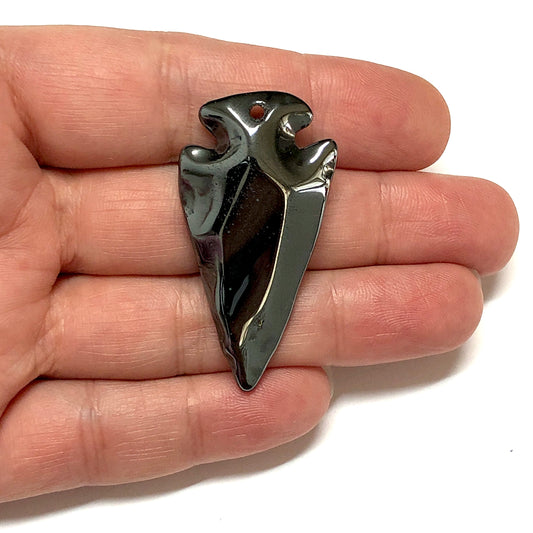 Hematit Kolye Ucu - Mızrak