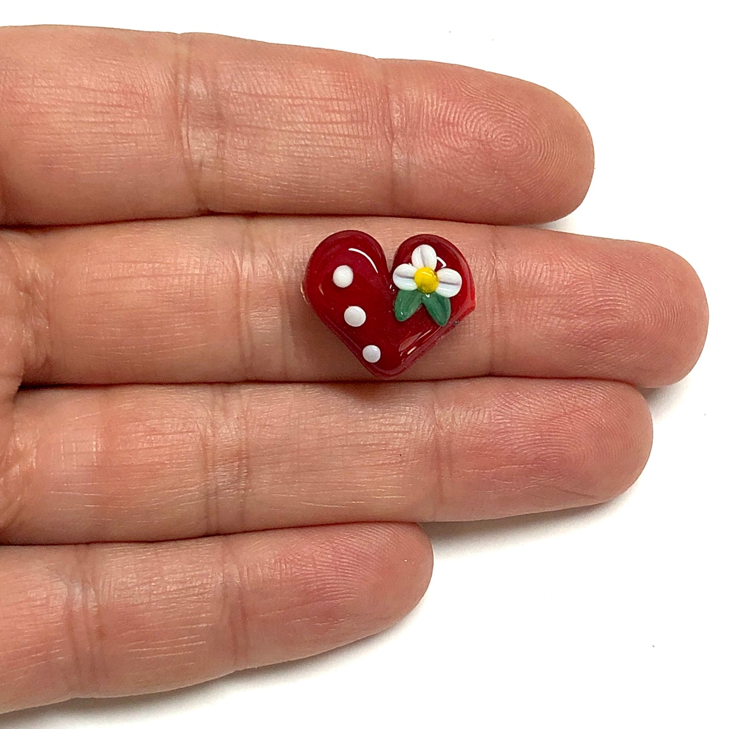 Murano Cam Kokinalı Kalp